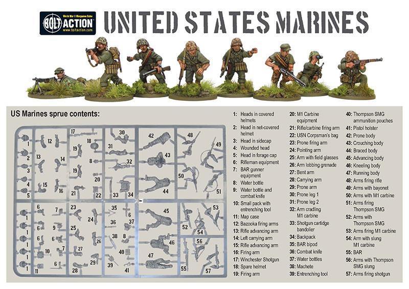 Bolt Action US Marines Corps Box Set