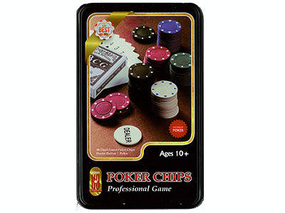 Poker Chips in Tin