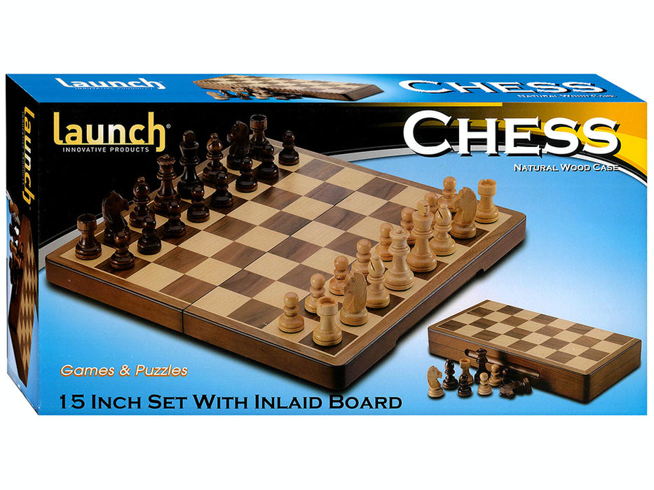 Chess 15 Inch Set With Inlaid Board