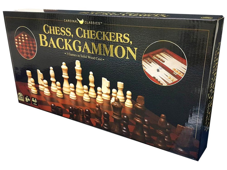 Chess, Checkers, Backgammon