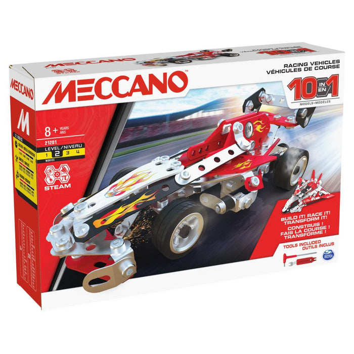 Meccano 10 Model Set - Racing Vehicle