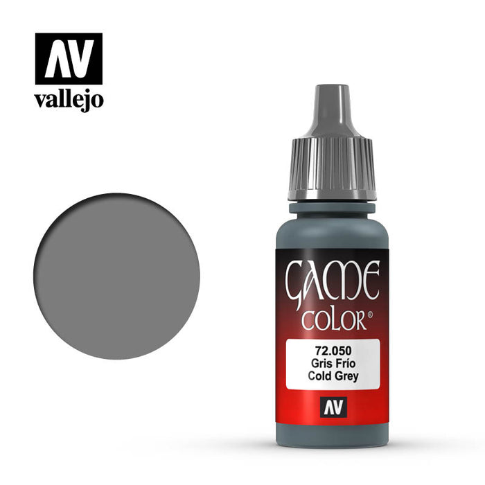 Vallejo 72050 Game Colour Cold Grey 18ml Acrylic Paint