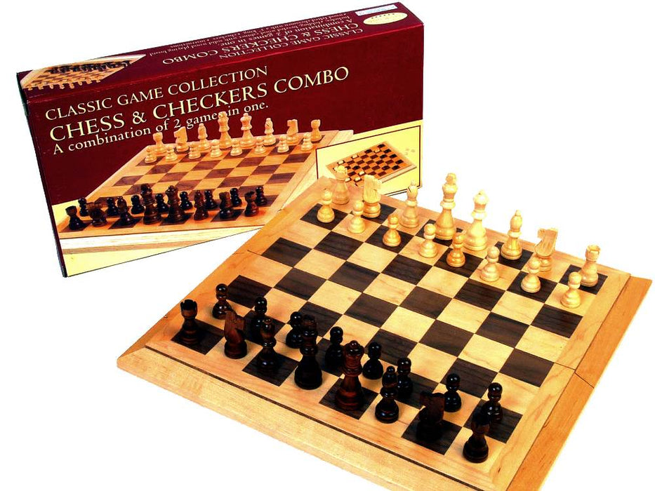 Chess & Checkers - 16 inch Bevel