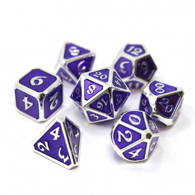 DHD 7-Die Set: Mythica Platinum Amethyst