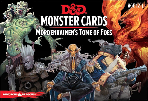 D&D Monster Cards Mordenkainen's Tome Of Foes (109 cards)