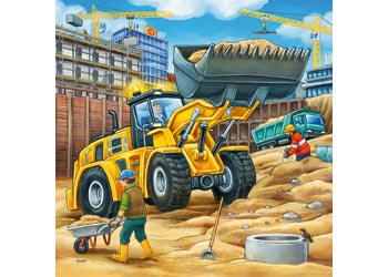 Ravensburger - Construction Vehicle Puzzle 3 x 49 pieces