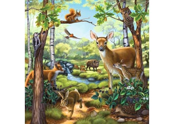 Ravensburger - Forest Zoo & Pets Puzzle 3 x 49 pieces
