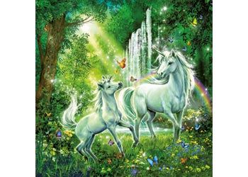 Ravensburger - Beautiful Unicorns Puzzle 3 x 49 pieces