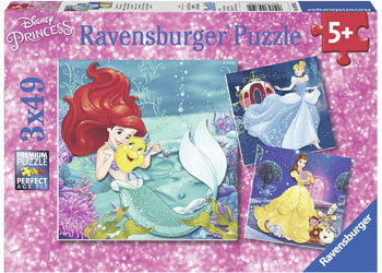 Ravensburger - Disney Princesses Adventure 3x49pc