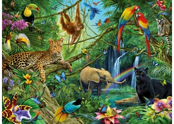 Ravensburger - Animals In The Jungle Puzzle 200 pieces