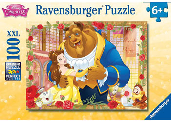 Ravensburger - Disney Belle & Beast Puzzle Glitter 100pc