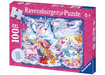 Ravensburger - Amazing Unicorns Puzzle GLITTER 100 pieces