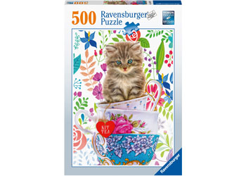 Ravensburger - Kitten In A Cup Puzzle 500 pieces