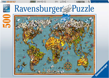 Ravensburger - World Of Butterflies Puzzle 500 pieces