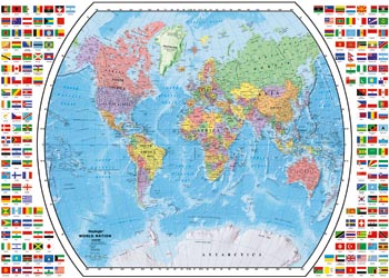 Ravensburger - Political World Map 1000 pieces
