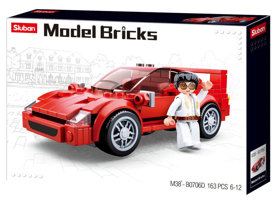 Sluban Model Bricks - Red Sports Car