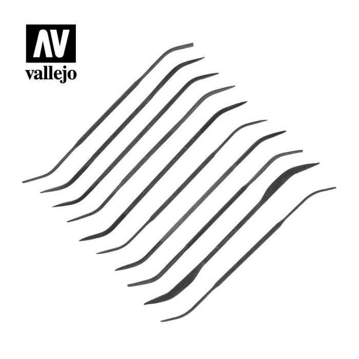 Vallejo Set Of 10 Curved Files